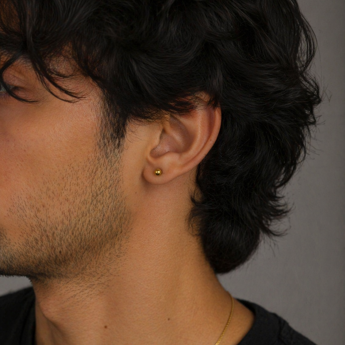 Orb Pin Earring - 4 MM
