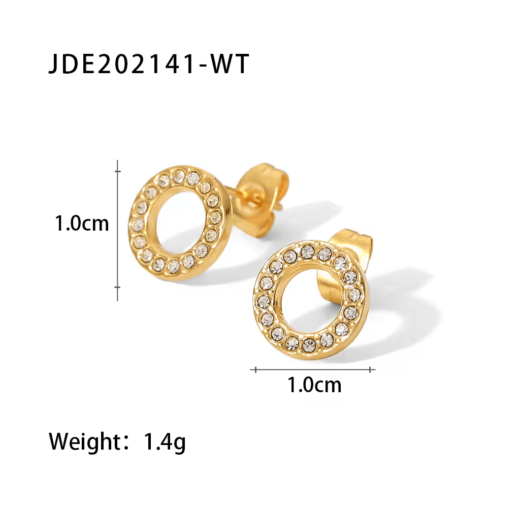 Dainty Zirconia Circle Earring