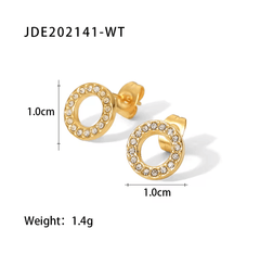 Dainty Zirconia Circle Earring