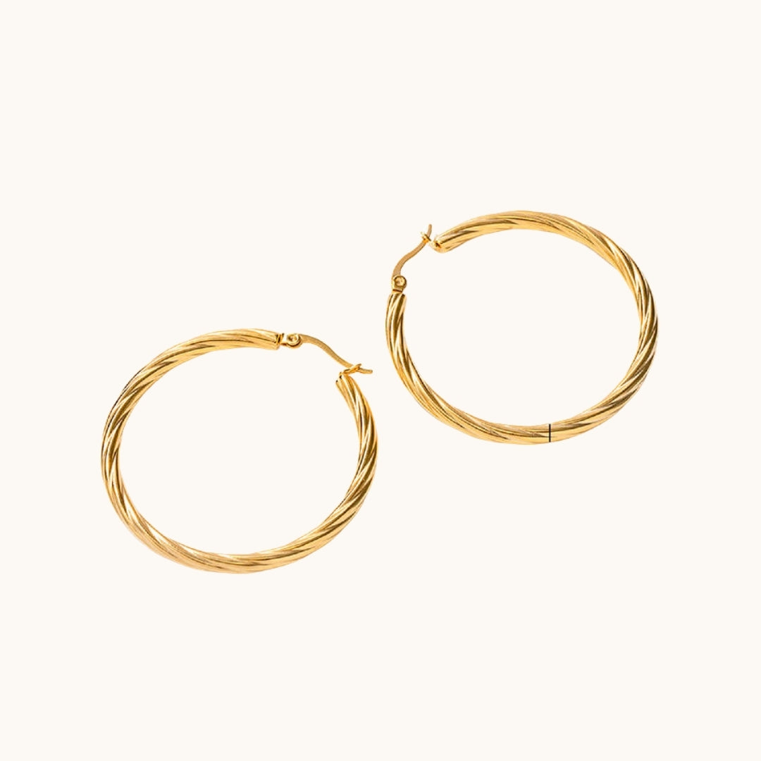 Twisty Hoop Earring
