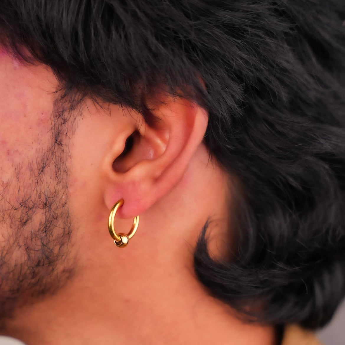 Bolt Hoop Earring