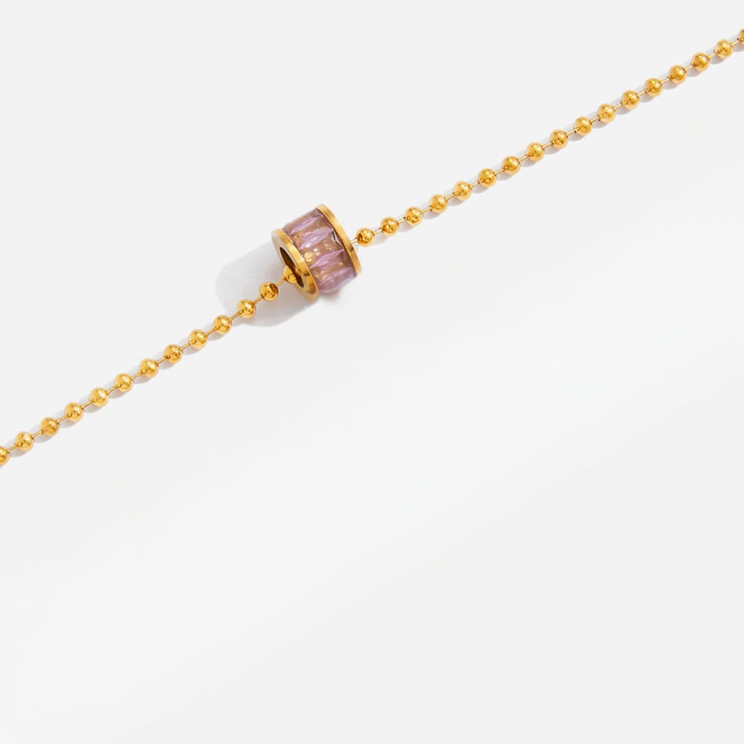 Aira Pink Charm Necklace