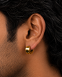 Bold Edge Hoop Earring