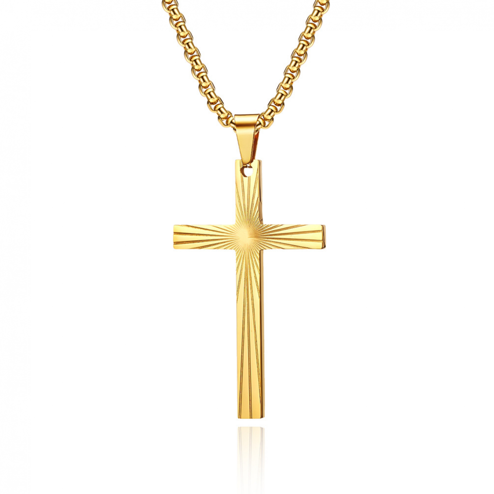 Solstice Cross Chain - Gold