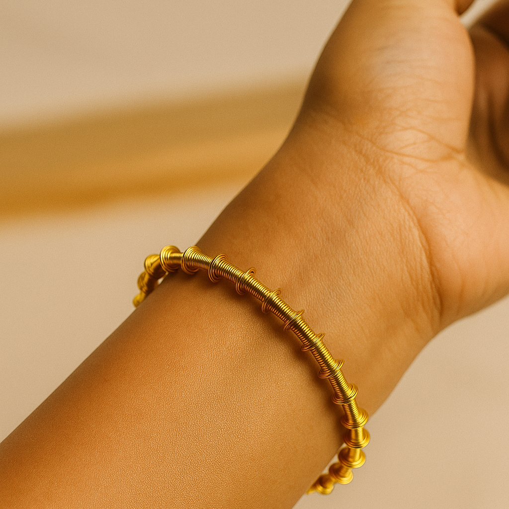 Orb Twirl Celestia Bangle