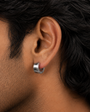 Bold Edge Hoop Earring - S