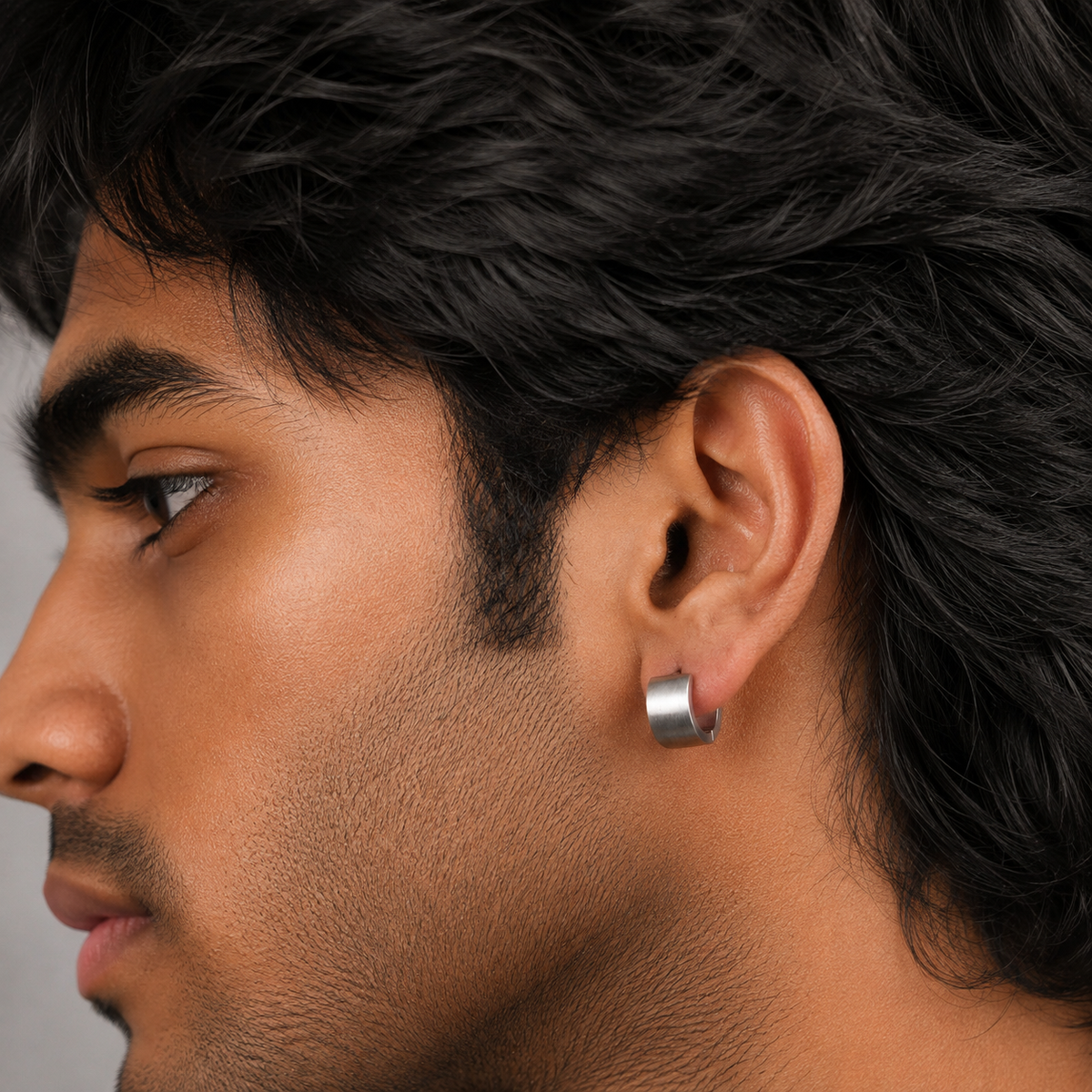 Matt Hoop Earring - S