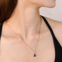 Aira Celeste Necklace - Sapphire