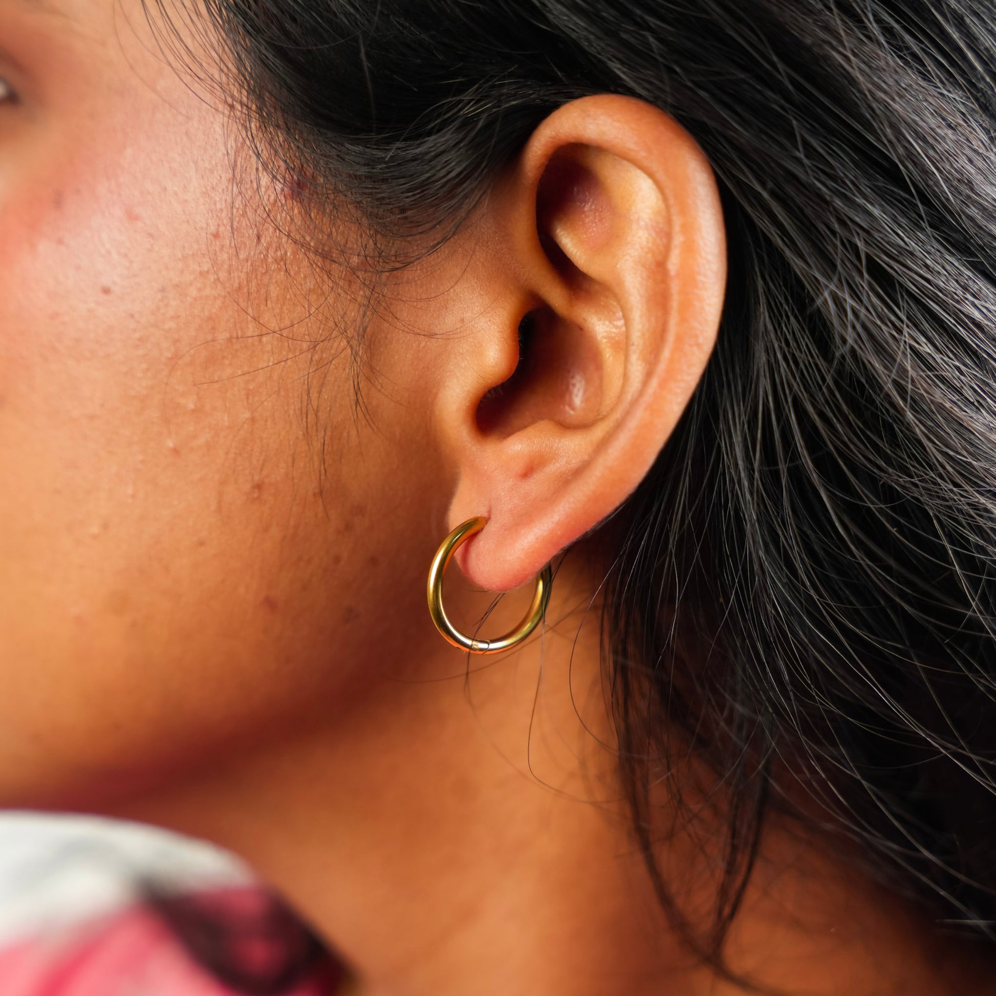 Petite Hoop Earring - 14 MM