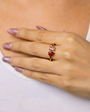 Purchase Ring With Red Gemstone