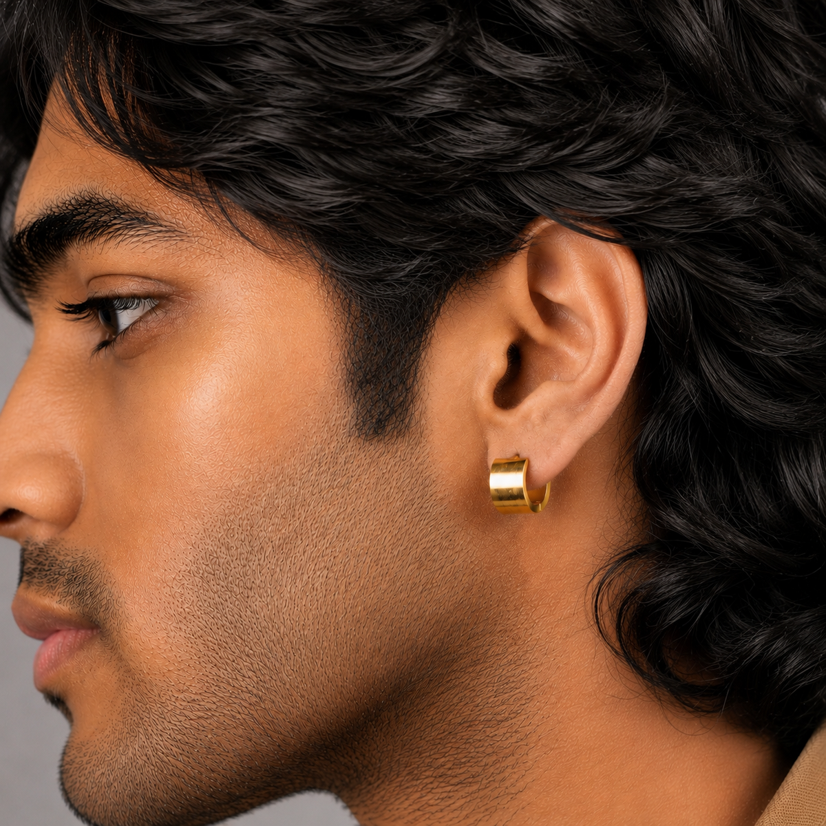 Shiny Hoop Earring