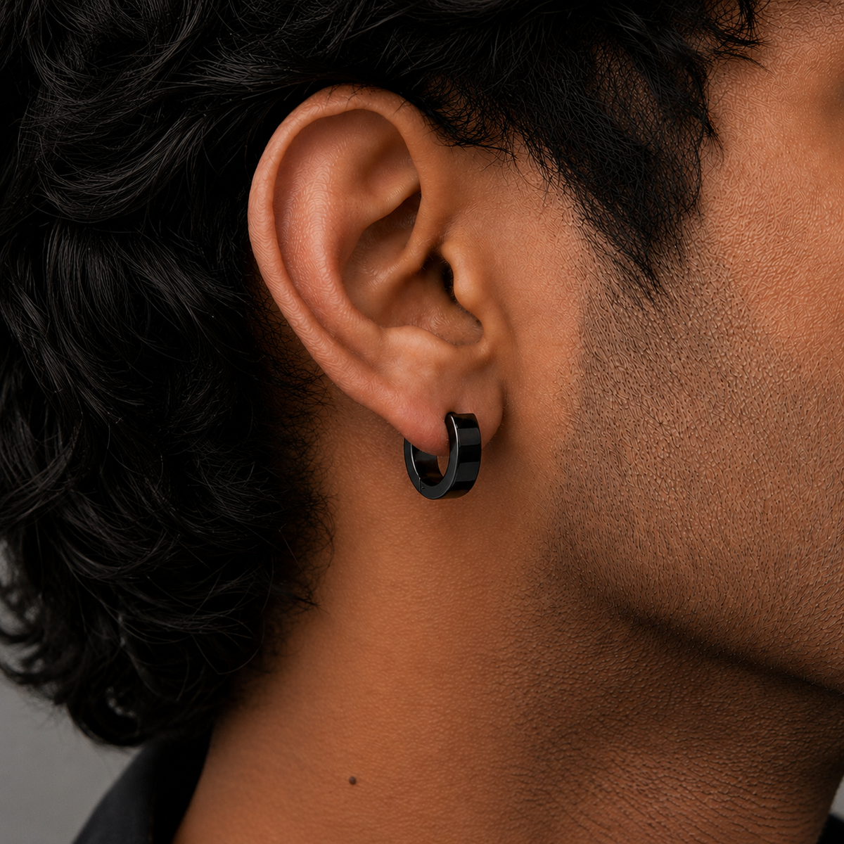 Rim Hoop Earring - B