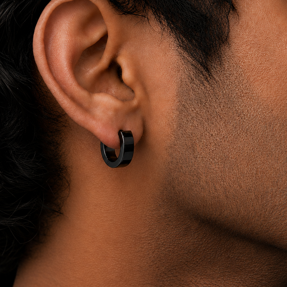 Rim Hoop Earring - B