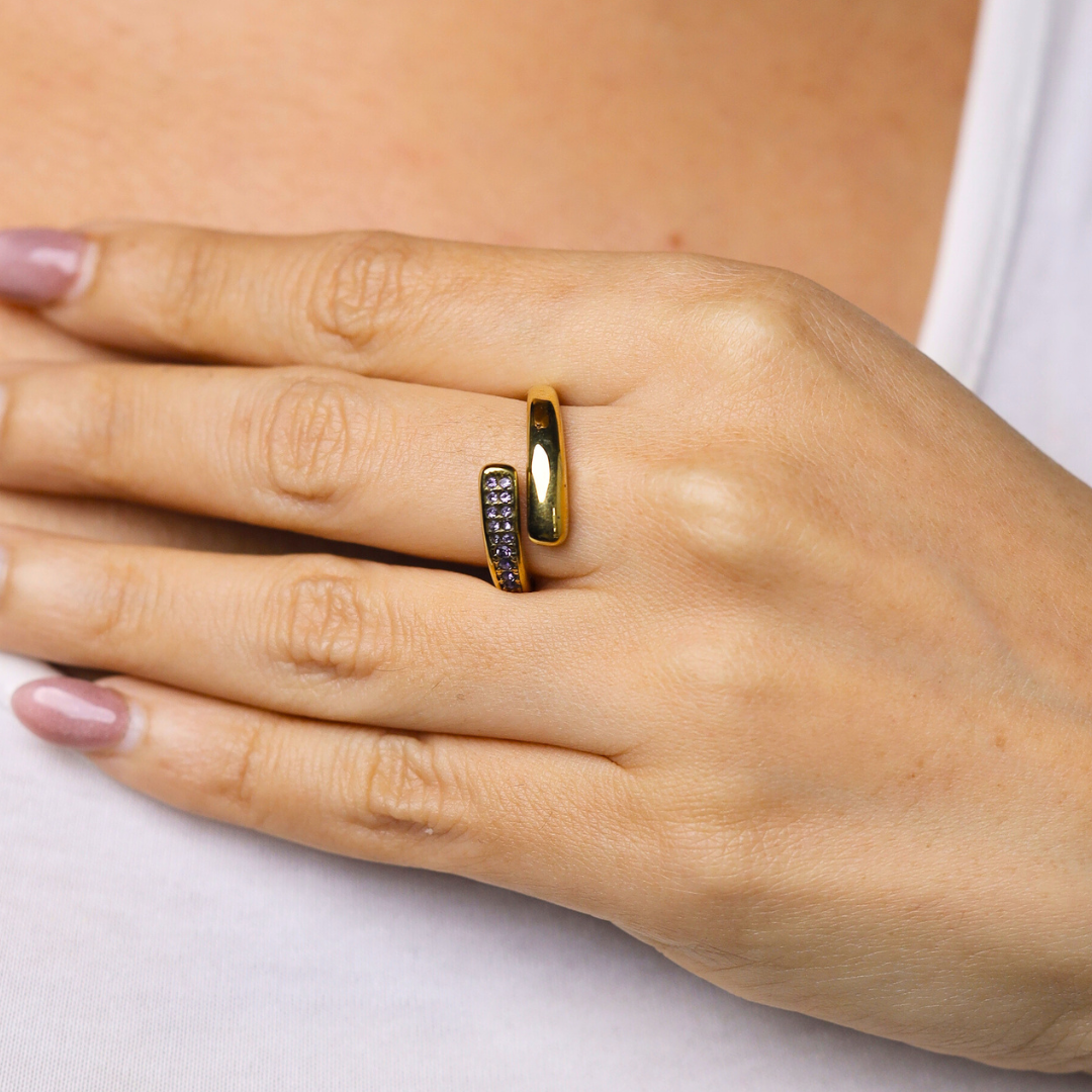 Aira Purple Diamond Ring