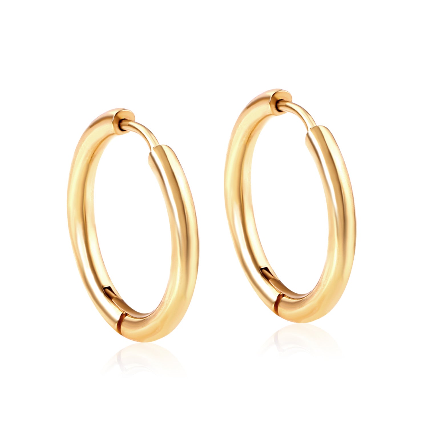 Buy 18kt gold hoop earrings online in India