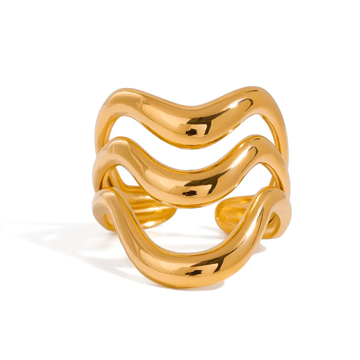 Ripple Wave Resizable Ring