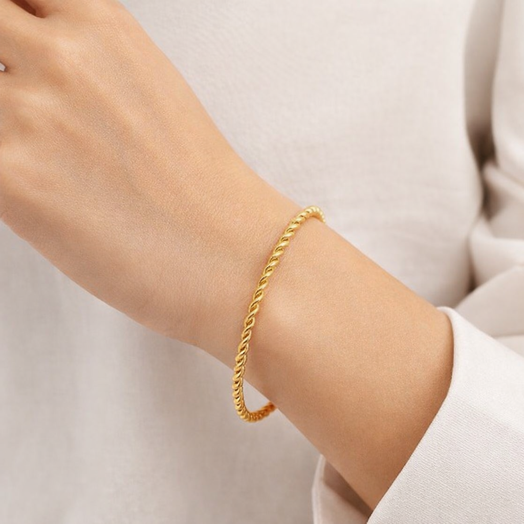 Dainty Twisty Kada Bangle