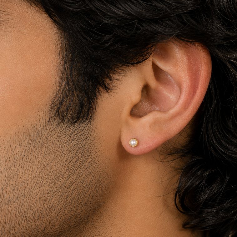 Pearl Lumina Stud Earring - Small