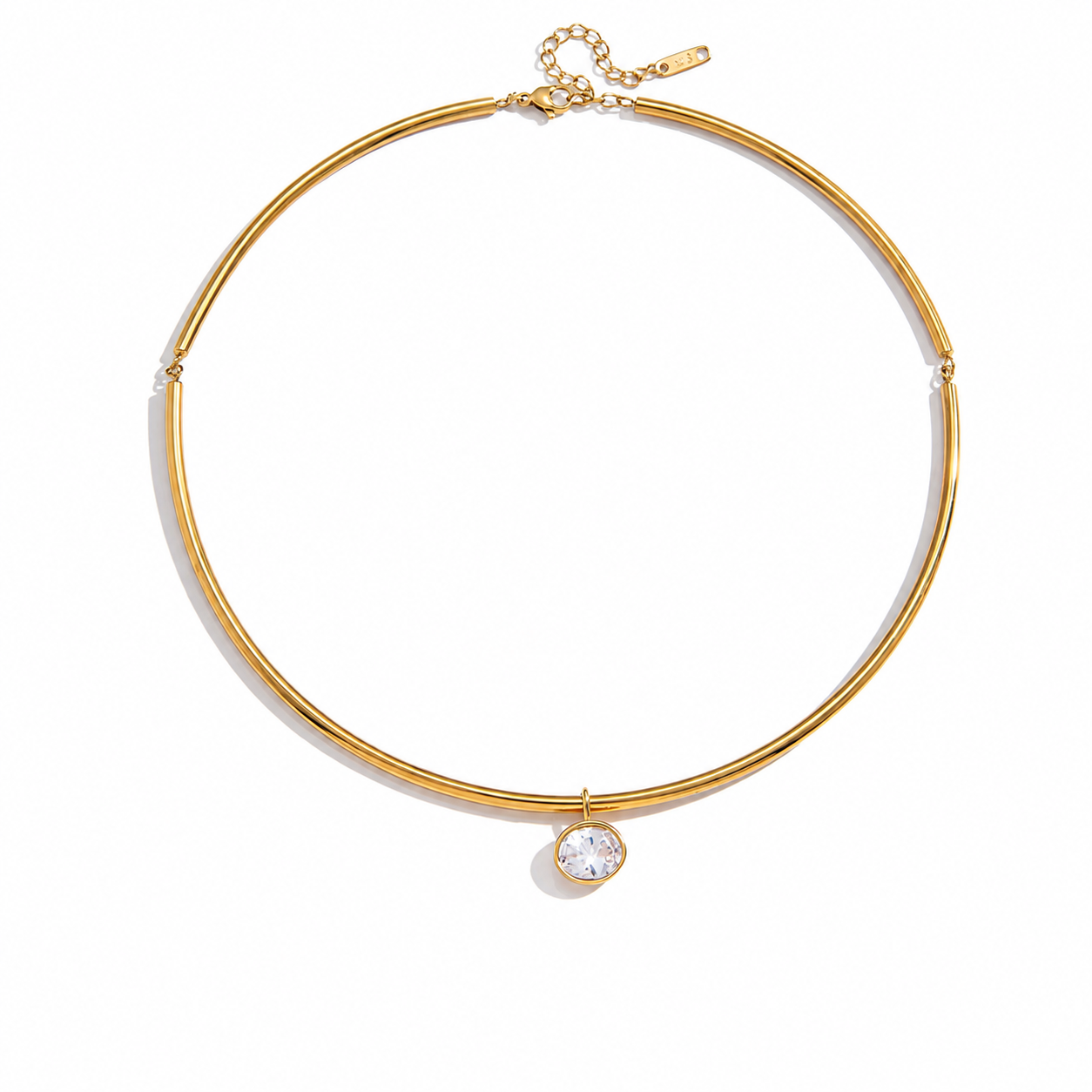 Statement Cuff Necklace - Oval