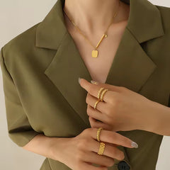 Cuban Chain Letter Necklace