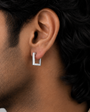 Square Edge Hoop Earring - S