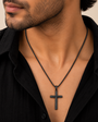 Solstice Cross Chain - Black