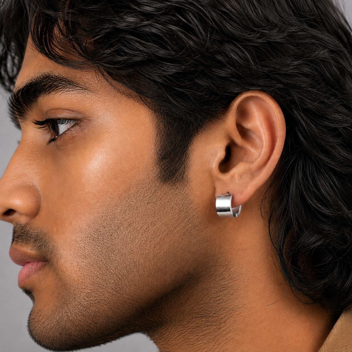 Shiny  Hoop Earring - S