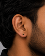 Midnight Bolt Stud Earring  -  3MM