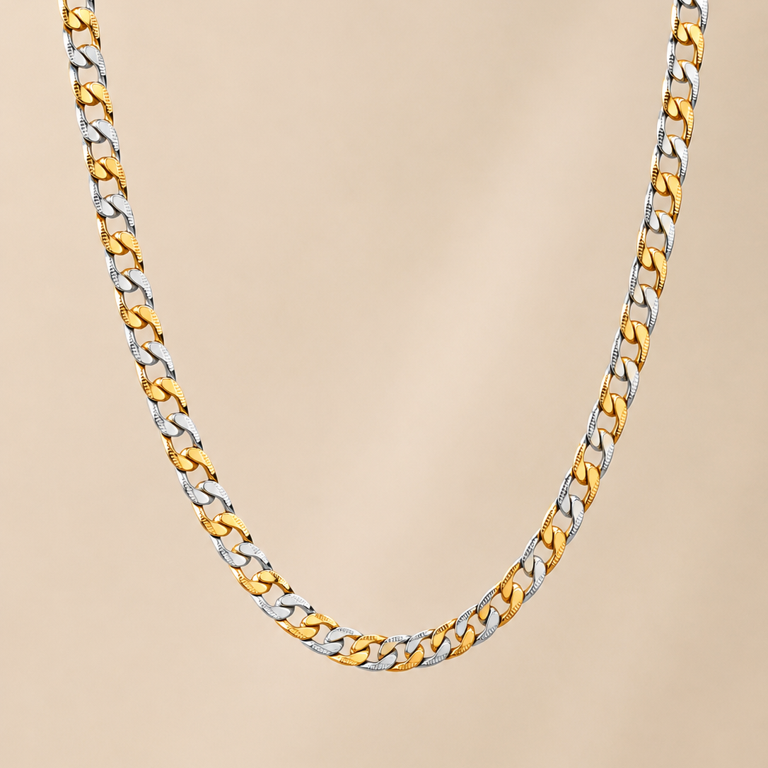 Edge Link Chain - Dual Tone