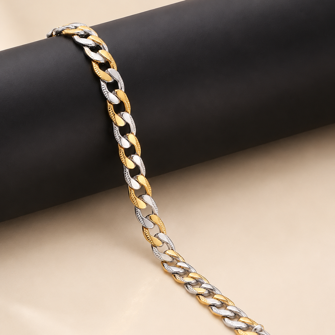 Edge Link Chain - Dual Tone