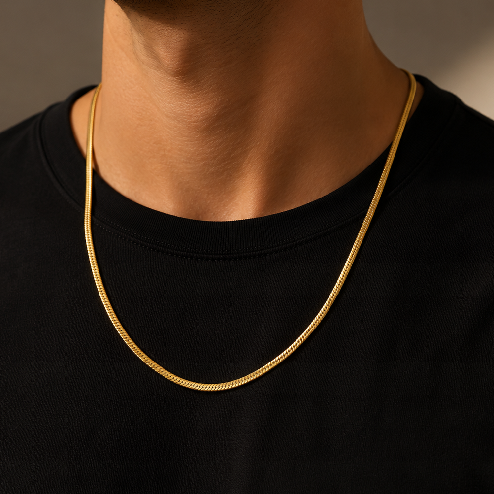Snake 2mm Chain - Gold