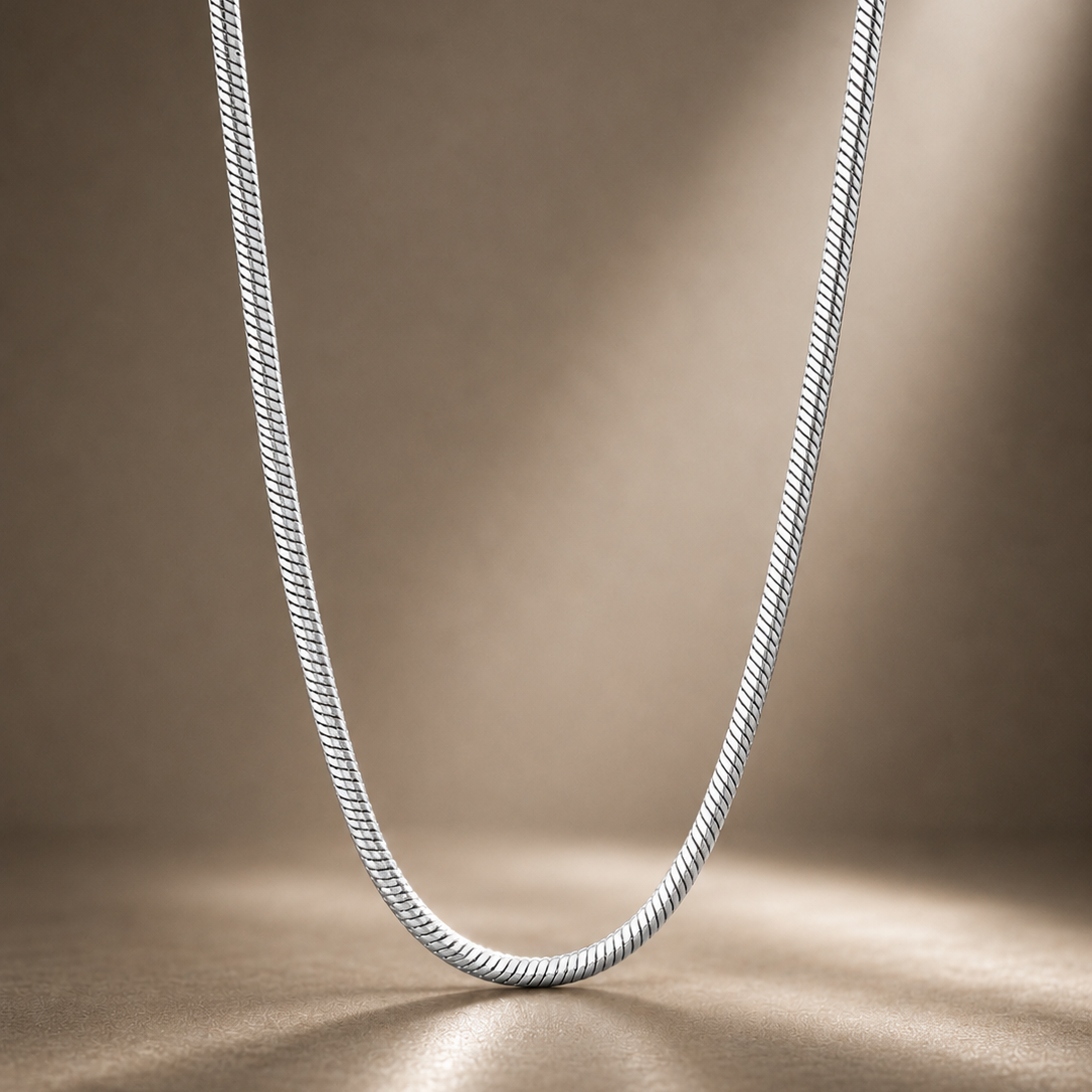 Snake 2mm Chain - Silver