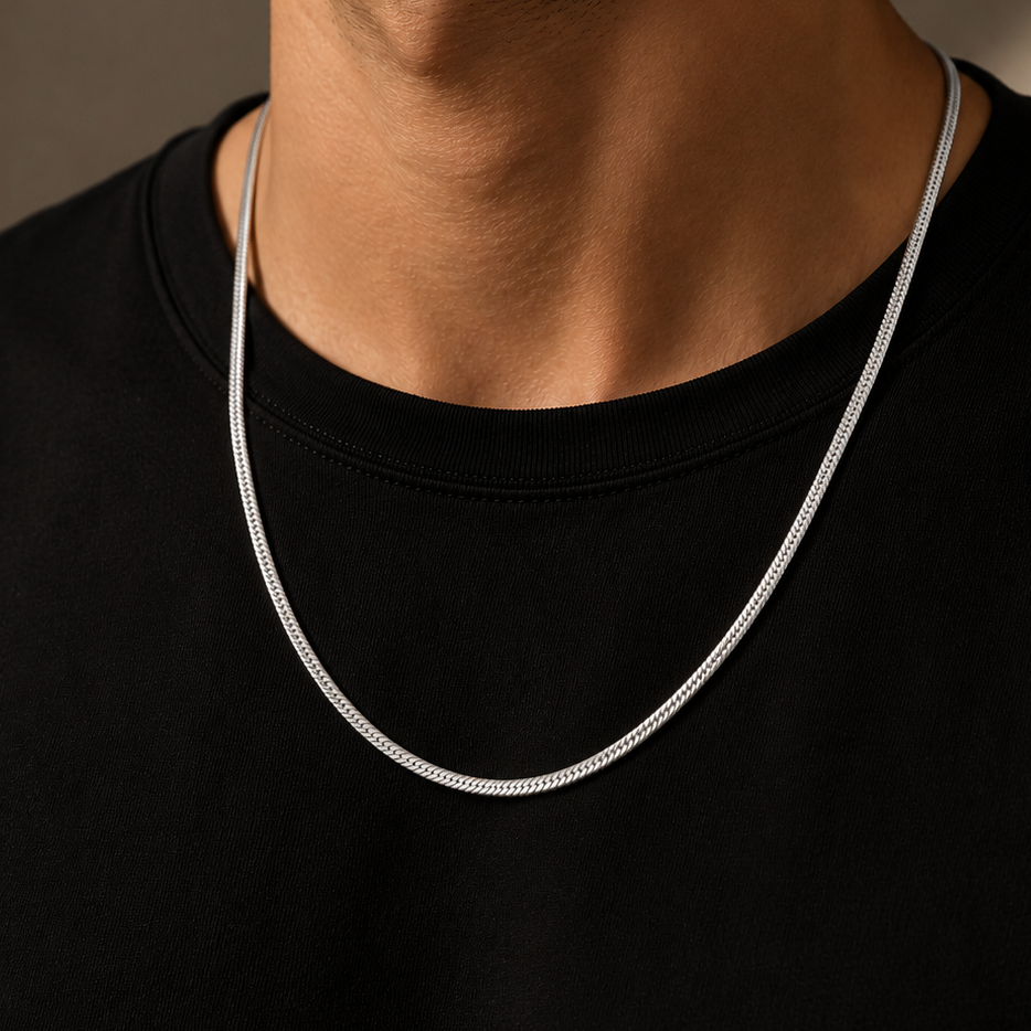 Snake 2mm Chain - Silver