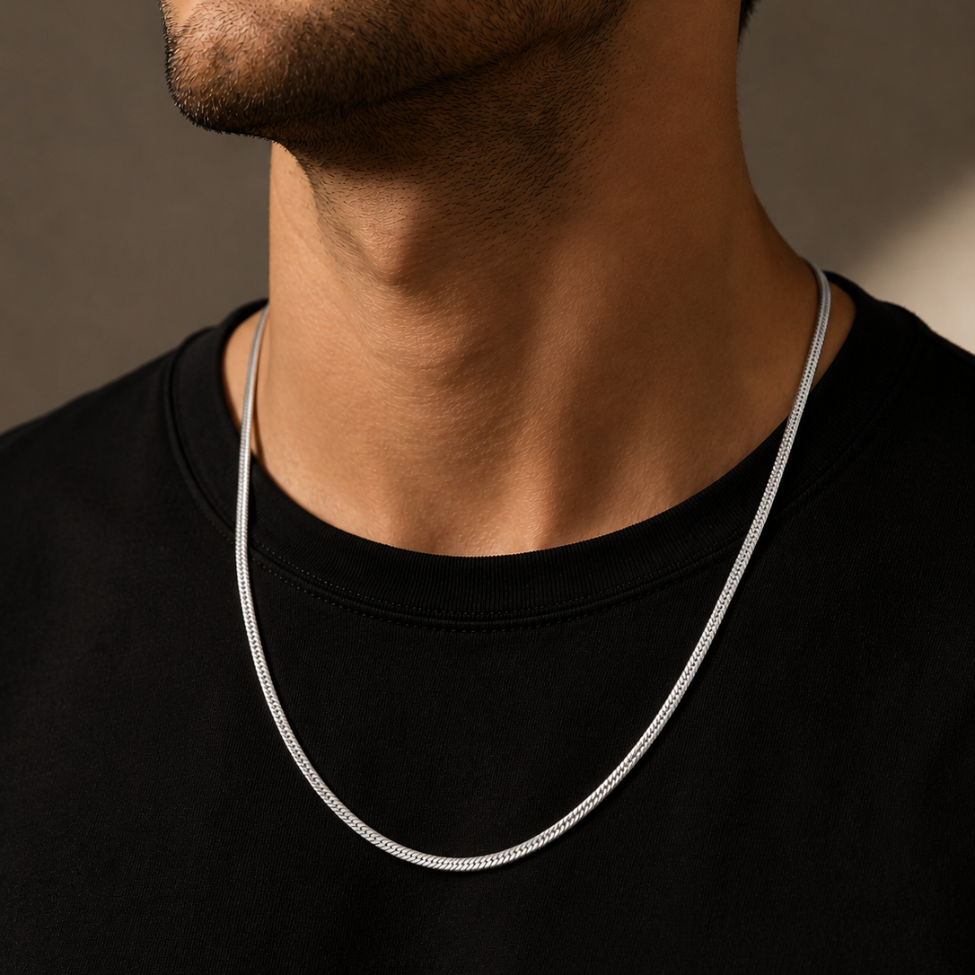 Snake 2mm Chain - Silver