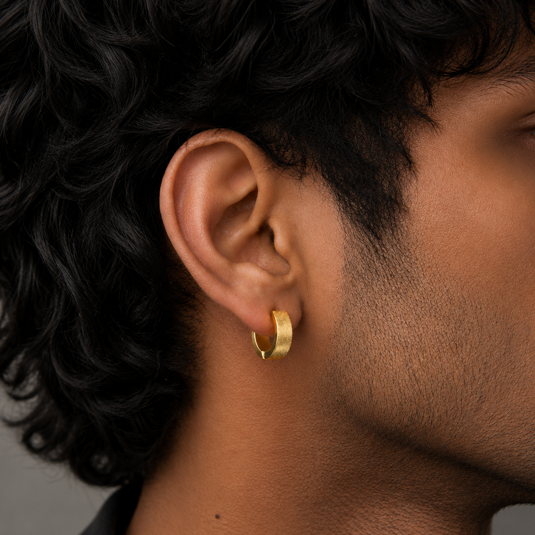 Prism Hoop Earring - Gold