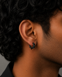 Spike Hoop Earring - Black