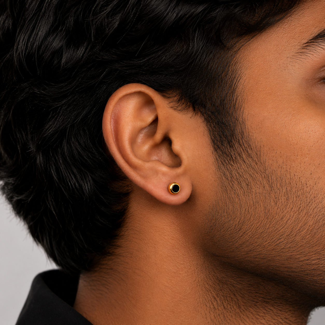 Orb Eye Stud Earring - Gold