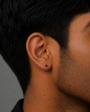 Noir Stud Earring - 3 MM