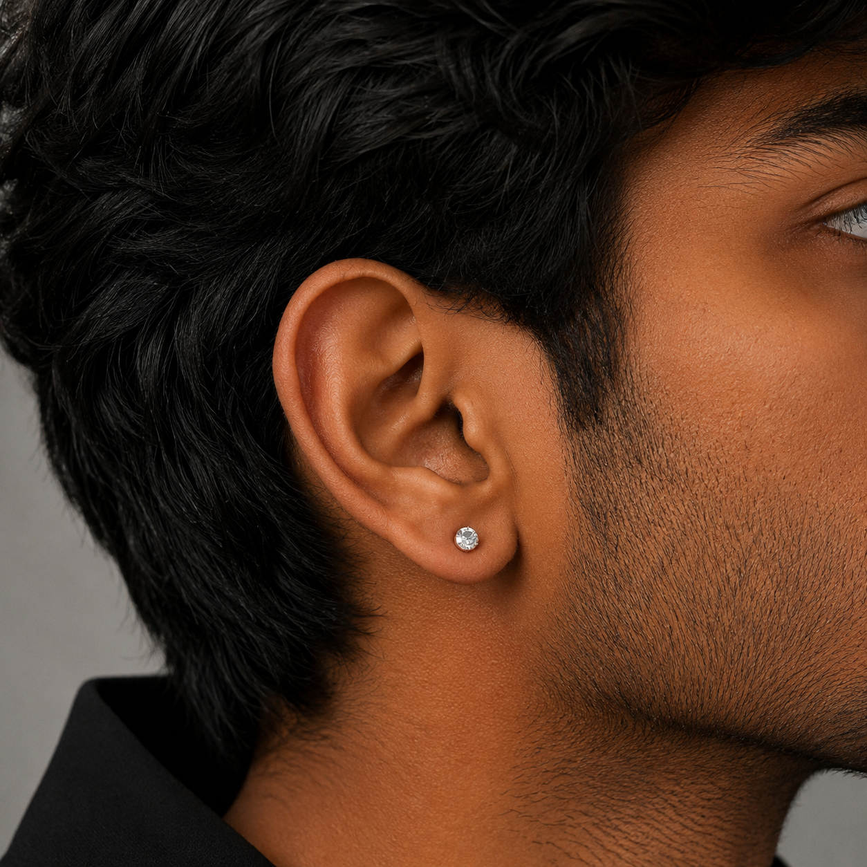 Solitaire Stud Earring - 4 MM