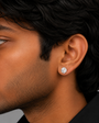 Reversible Diamond Stud Earring - 8 MM