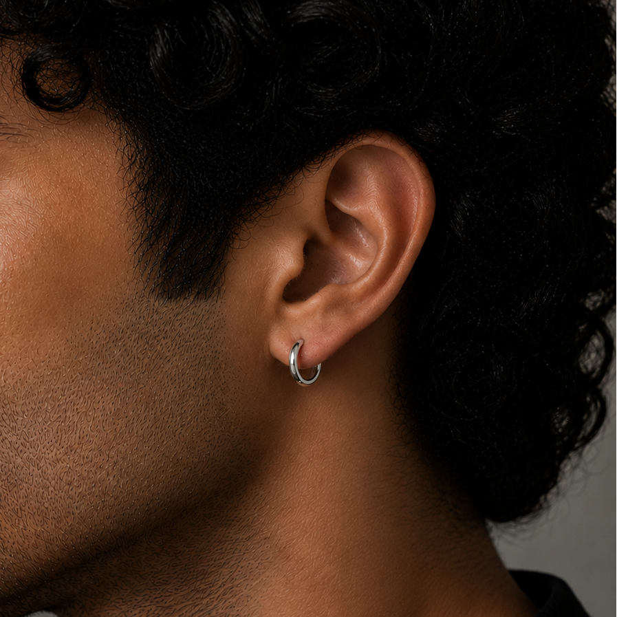 Petite Hoop Earring - 8 MM - S