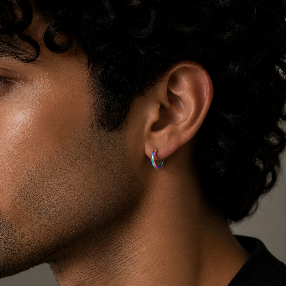 Petite Hoop Earring - 8 MM - M