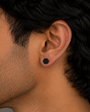 Hexagon Stud Earring - Black