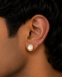 Disc Lumina Stud Earring - 10 MM