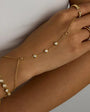 Ira Diamond Hand Chain Bracelet