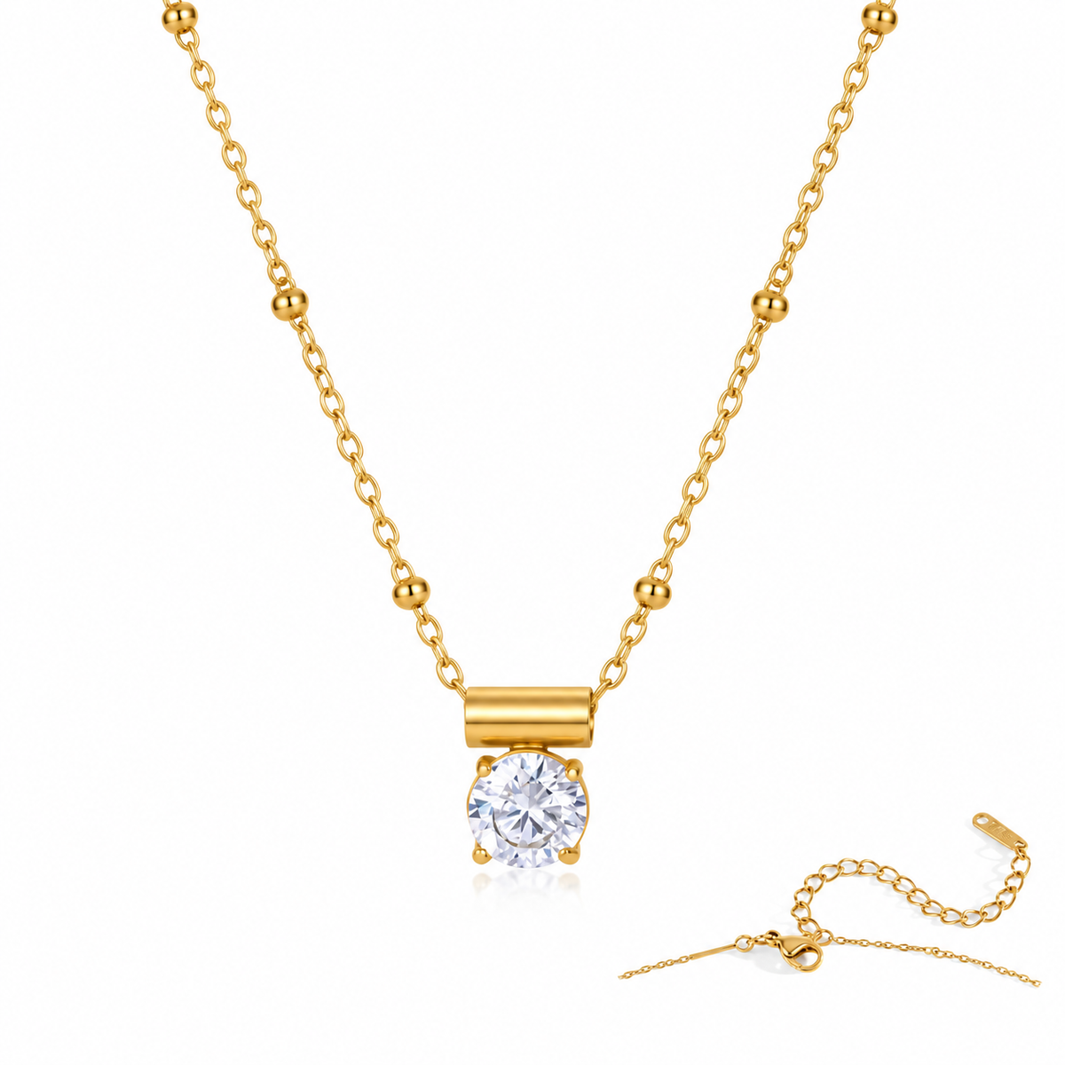 Linea Solitaire Necklace