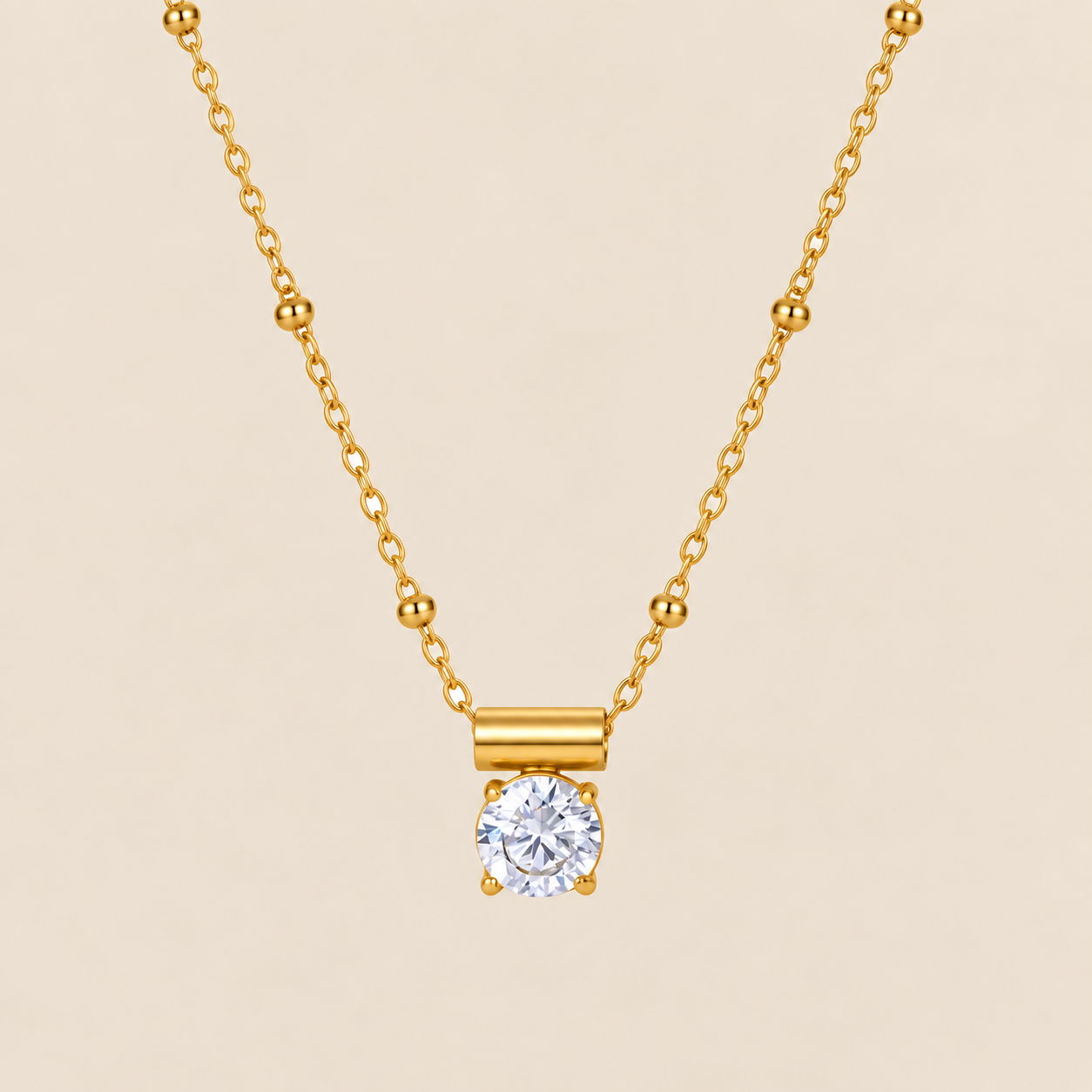 Linea Solitaire Necklace