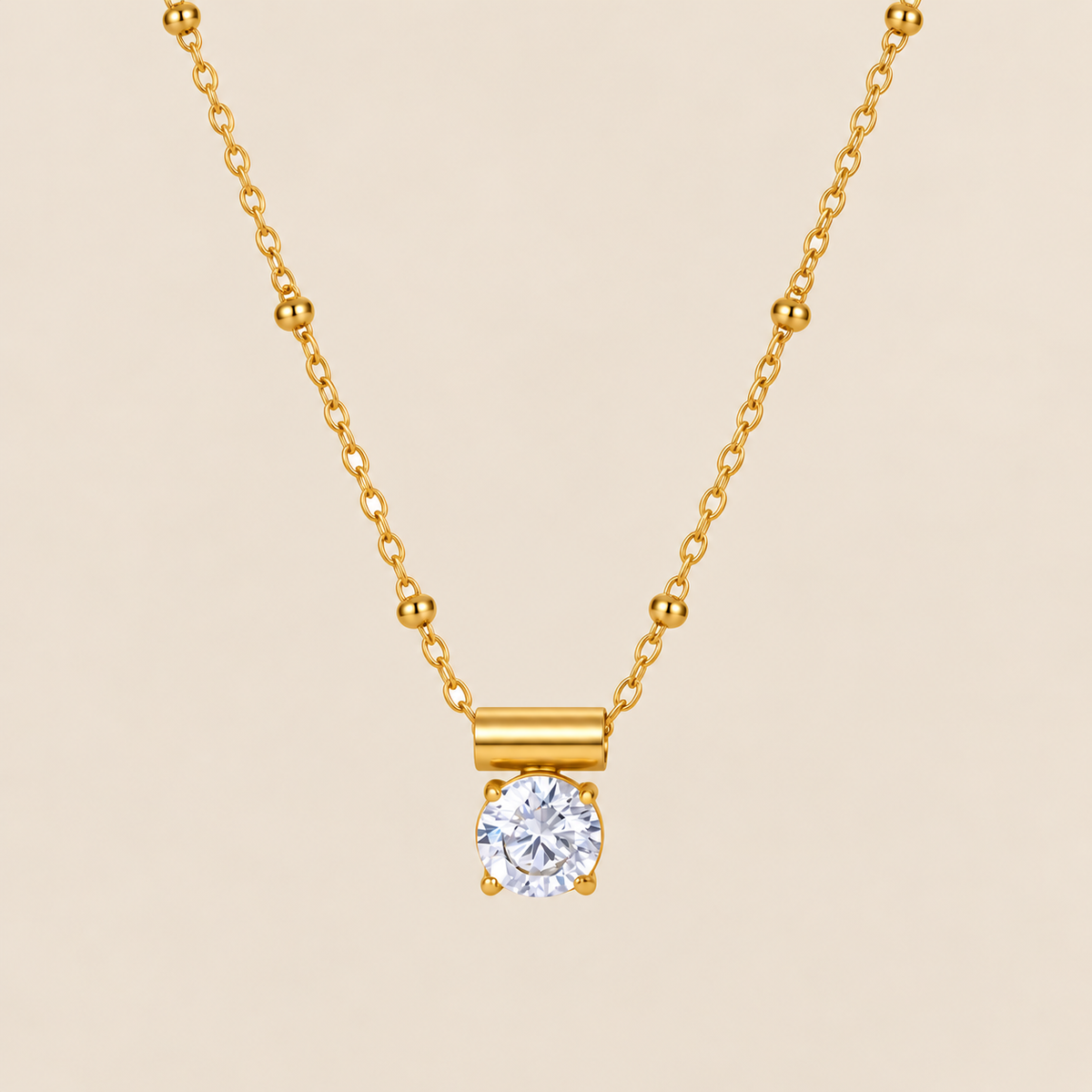 Linea Solitaire Necklace