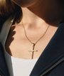 Cross Bold Zirconia Necklace