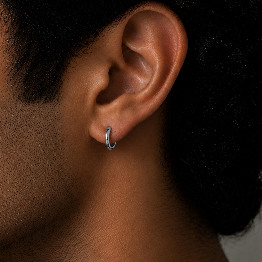 Petite Hoop Earring - 8 MM - S